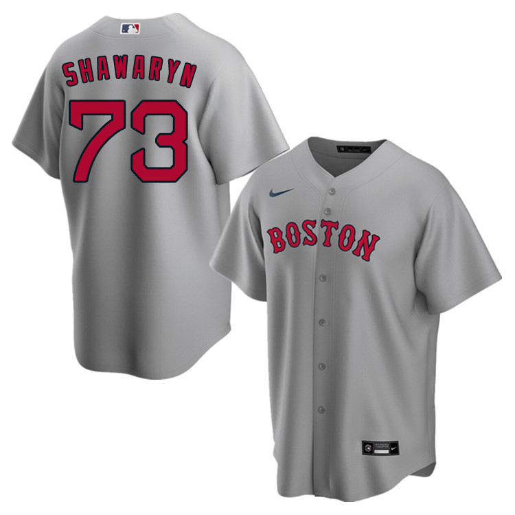 Nike Men #73 Mike Shawaryn Boston Red Sox Baseball Jerseys Sale-Gray